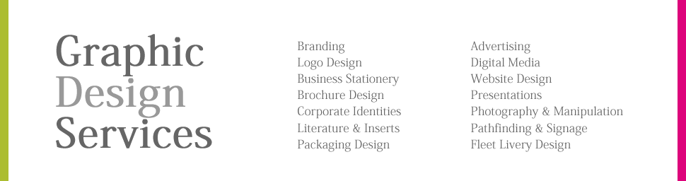On site graphic design support services. 