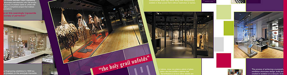 Museum branding for small and large national museums creating visual impact for visitors.