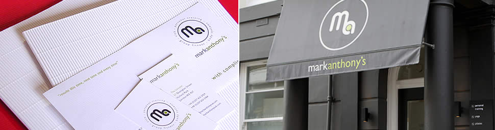 Corporate Design & Branding for Mark Anthony's the UK's No1 Personal Trainer & Fitness Club (www.markanthonysuk.com)
